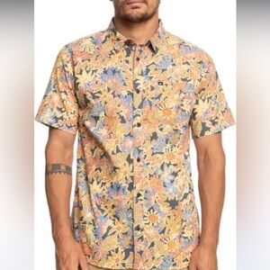 Quiksilver Multicolor Floral Button Down Shirt